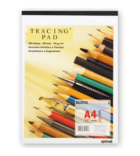 Bloco Papel Lay-out A4 Branco s/ margem 50 fls - 01 unidade 